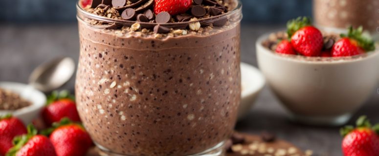 Decadent Chocolate Protein Overnight Oats Recipe