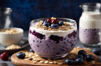 Luscious Blueberry Overnight Oats with Yogurt Recipe