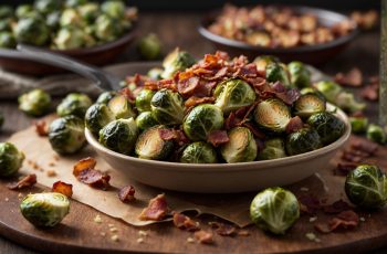 Irresistible Roasted Brussel Sprouts with Bacon and Parmesan